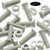 50x Glass Filled Nylon Countersunk Machine Screws M5 x 20mm, Nuts & Washers