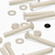 50x Nylon, Countersunk Cross Head, M4 x 30mm, Plastic Bolts, Nuts & Washers - Screws