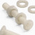 50x Natural Nylon Countersunk Machine Screws M4 x 30mm, Nuts & Washers