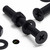 50x Black Nylon Countersunk Cross Machine Screws M5 x 40mm, Nuts & Washers
