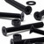 50x Black Nylon Countersunk Cross Machine Screws M5 x 40mm, Nuts & Washers
