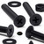 50x Black Nylon Countersunk Cross Head, M4 x 30 mm, Plastic Nuts, Bolts & Washers