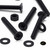 50x Black Nylon Countersunk Cross Head, M4 x 30mm, Plastic Nuts, Bolts & Washers