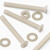 50x Nylon, Countersunk Cross Head, M3 x 25mm, Plastic Bolts, Nuts & Washers - Screws