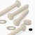 50x Nylon Countersunk Cross Head, M3 x 25 mm, Plastic Nuts, Bolts & Washers