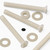 50x Nylon Countersunk Cross Head, M3 x 25 mm, Plastic Nuts, Bolts & Washers