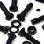 50x Black Nylon Countersunk Cross Machine Screws M5 x 20mm, Nuts & Washers