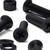 50x Black Nylon Countersunk Cross Head, M5 x 20 mm, Plastic Nuts, Bolts & Washers
