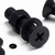 50x Black Nylon Countersunk Cross Head, M5 x 20mm, Plastic Nuts, Bolts & Washers