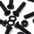 50x Black Nylon Countersunk Cross Machine Screws M5 x 20mm, Nuts & Washers