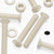 50x Nylon, Countersunk Cross Head, M6 x 40mm, Plastic Bolts, Nuts & Washers - Screws