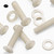 50x Natural Nylon Countersunk Machine Screws M5 x 20 mm, Nuts & Washers