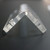 4x v2, 5mm thickness, Angled L Brackets, Polished Clear Acrylic + 20x M5 Bolts - (Right Angle Bracket)