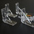 4x V4 5mm Reinforced L Brackets, Clear Acrylic + 40x M5 Bolts