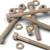 5x Natural PEEK Socket Head Screws & Bolts M6 x 65mm, Nuts & Washers