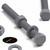 50x Grey PVC Hex Head Bolts, M6x60mm, Nuts & Washers, UPVC