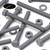50x Grey PVC Hex Head Plastic Screws & Bolts M6 x 60mm, Nuts & Washers