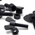 50x Black Nylon Plastic Butterfly Wing Screws M6 x 20mm, Nuts & Washers