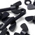 50x Black Nylon Plastic Butterfly Wing Screws M6 x 20mm, Nuts & Washers