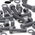 50x Grey PVC Hex Head Bolts, M5 x 20 mm, Nuts & Washers, UPVC