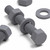 50x Grey PVC Hex Head Bolts, M6 x 40 mm, Nuts & Washers, UPVC