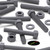 50x Grey PVC Hex Head Plastic Screws & Bolts M6 x 40mm, Nuts & Washers
