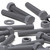 50x Grey PVC Hex Head Plastic Screws & Bolts M6 x 40mm, Nuts & Washers