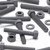 50x Grey PVC Hex Head Plastic Screws & Bolts M6 x 40mm, Nuts & Washers