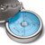 Metal 70mm Diameter Bullseye Spirit Bubble Level, Round, Circular, Blue