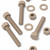 5x Natural PEEK Hex Head Plastic Screws & Bolts M12 x 65 mm, Nuts & Washers