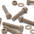 5x PEEK Hex Head M12 x 65 mm Plastic Bolts, Nuts & Washers