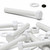 10x White PP Hex Head Plastic Screws & Bolts M10 x 75 mm, Nuts & Washers