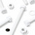 10x White PP Hex Head Plastic Bolts, Nuts & Washers, M10x100mm