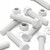 5x White PP Hex Head Plastic Bolts, Nuts & Washers, M20 x 100 mm