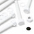 5x White, Hex Head, (PP), M20 x 150mm, Plastic Bolts,Nuts & Washers, -Screws