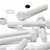 5x White PP Hex Head M20 x 150 mm Plastic Bolts, Nuts & Washers