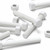 5x White PP Hex Head Plastic Screws & Bolts M20 x 150mm, Nuts & Washers