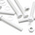5x White PP Hex Head M20 x 150 mm Plastic Bolts, Nuts & Washers