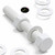 5x White, Hex Head, (PP), M20 x 150mm, Plastic Bolts,Nuts & Washers, -Screws