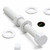 5x White PP Hex Head M16 x 150 mm Plastic Bolts, Nuts & Washers