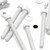 5x White PP Hex Head Plastic Screws & Bolts M16 x 150mm, Nuts & Washers