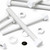 5x White PP Hex Head M16 x 150 mm Plastic Bolts, Nuts & Washers