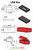 4x Orange Magnetic USB Presentation Gift Boxes, Flash Drives, Photography