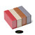 4 x Magnetic, Silver Grey/Red/Cream/Orange, USB Presentation Gift Boxes - For Flash Drives, Removable Drives