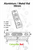 Metal Precision Level Glass Vial, Spirit Bubble Level, 58mm, MGV-581514-CS
