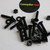 50x Black Nylon, Countersunk Cross Head, M4 x 20mm, Plastic Bolts, Nuts & Washers - Screws
