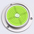 Metal Flanged 90mm Diameter Bullseye Spirit Bubble Level, Round, Green