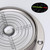 Metal Flanged 90mm Diameter Bullseye Spirit Bubble Level, Round, Clear