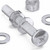 20x Clear Acrylic, Pan Cross Head, M8 x 60 mm, Plastic Bolts, Nuts & Washers - Screws