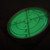 Metal 60mm Diameter Bullseye Spirit Bubble Level, Degree Marking, Green